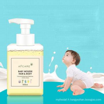 Gel douche rafraîchissant pour le corps/shampoing 2 en 1 pour bébés et enfants